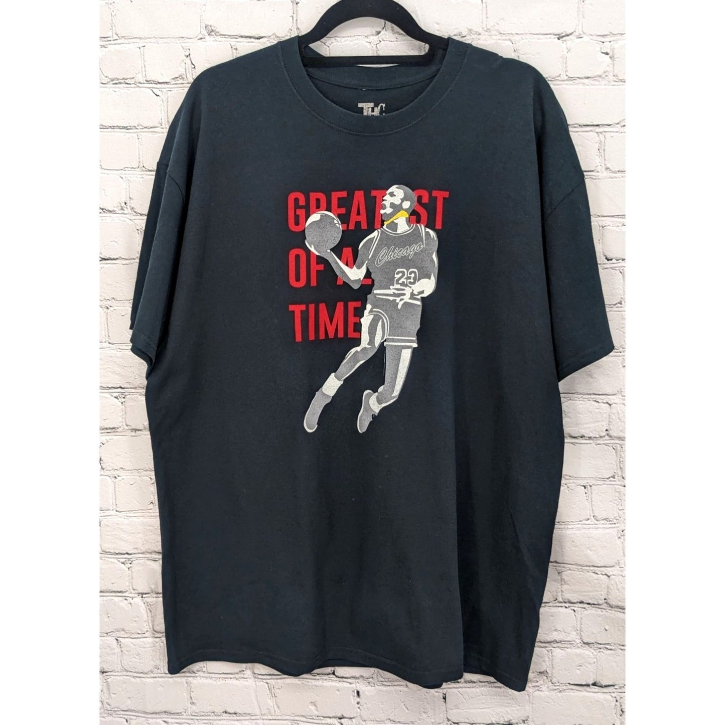 The Holy Culture Men's Black T-shirt "Greatest of All Time" Graphic Size XL