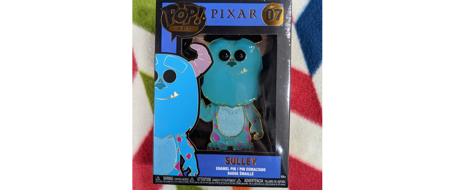 New Funko Pop Pin Monsters Inc. Sulley 4" in tall