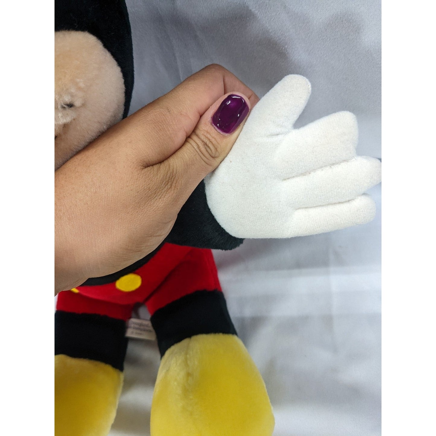 Vintage Disney Mickey Mouse Plush 15" Made in Korea